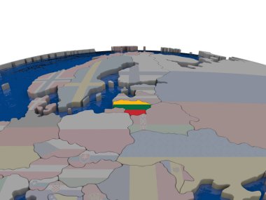 Litvanya bayrağı ile