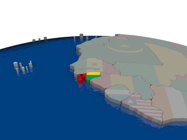 Gine-Bissau bayrak ile