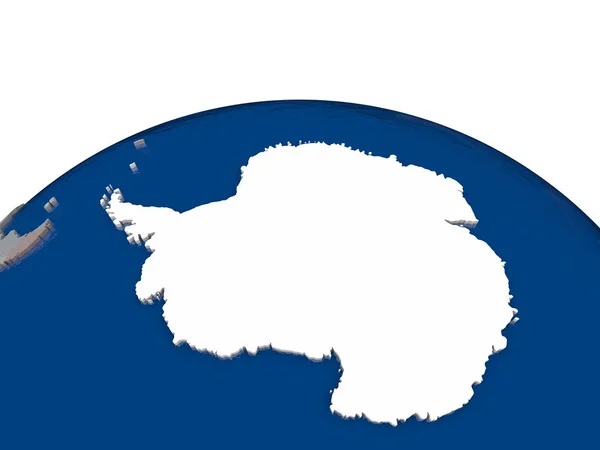 Antarktida s příznakem — Stock fotografie