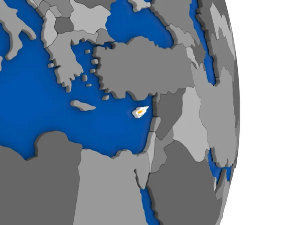 フラグと地球上のキプロス — ストック写真