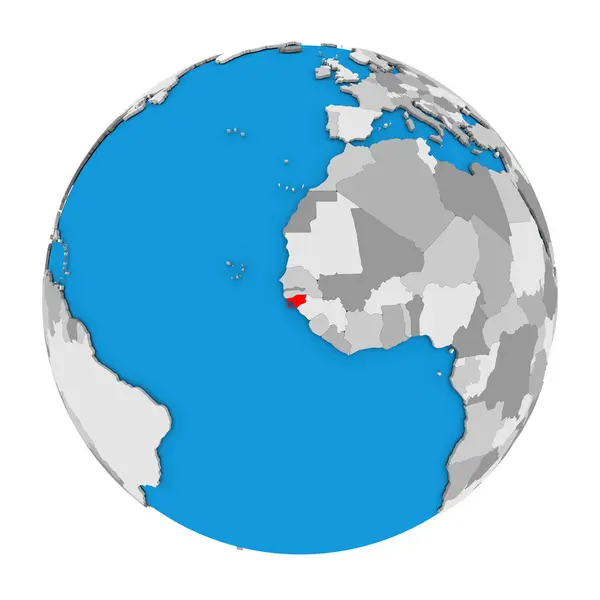 Bissau-Guinea, a globe — Stock Fotó