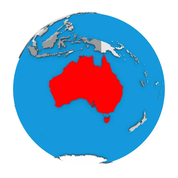 Australia su Globe — Foto Stock