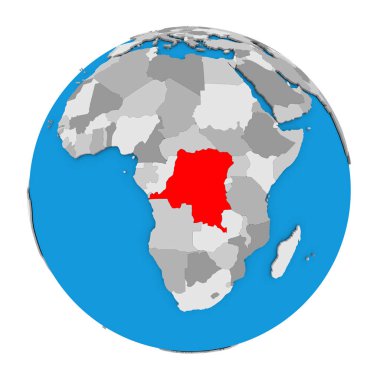 Demokratik Kongo Cumhuriyeti dünya üzerinde