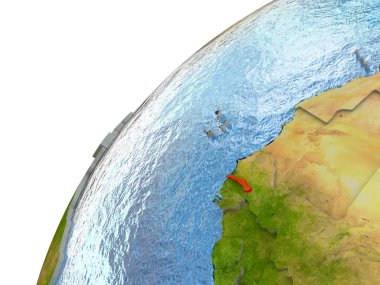 Gambiya yeryüzünde