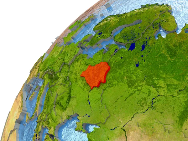 白俄罗斯在地球上 — 图库照片