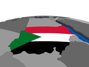 Sudan 3d Globe