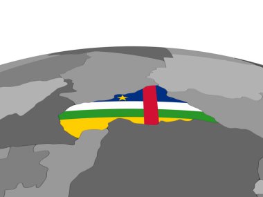 Orta Afrika 3d Globe