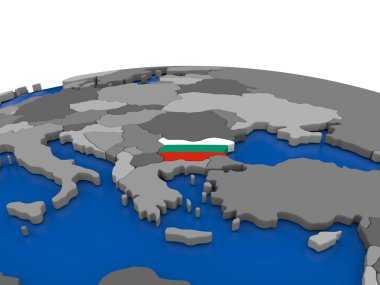 Bulgaristan 3d Globe