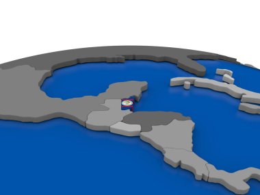 Belize 3d Globe