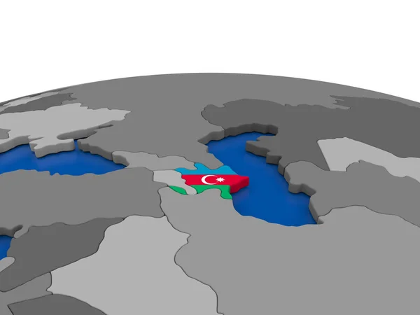 阿塞拜疆在 3d 地球上 — 图库照片