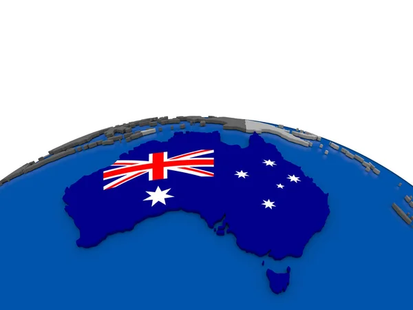Australia en 3D globo — Foto de Stock