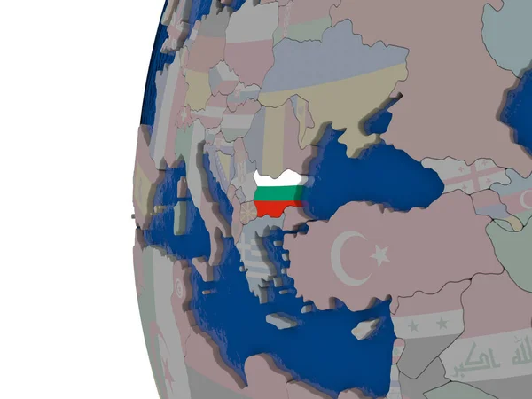 保加利亚与国旗 — 图库照片