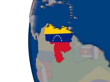 Venezuela ulusal bayrak ile
