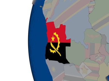 Angola ulusal bayrak ile