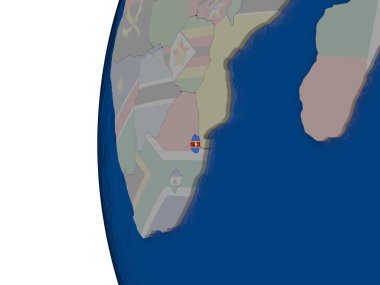 Svaziland ulusal bayrak ile