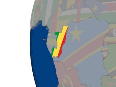 Kongo Milli bayrak ile