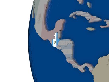 Guatemala ulusal bayrak ile