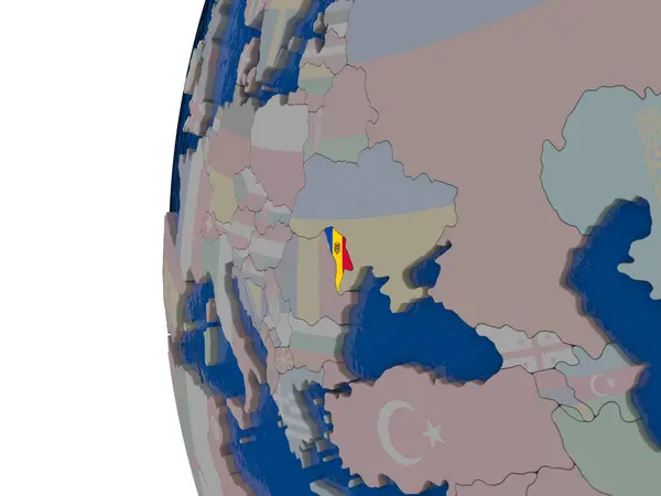 Moldavsko se státní vlajka — Stock fotografie