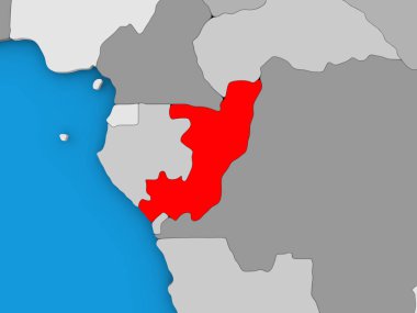 Kongo kırmızı küre üzerinde