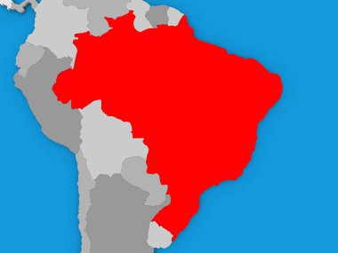Brezilya dünya üzerinde kırmızı