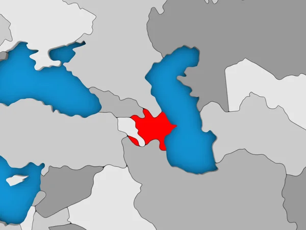 Azerbajdzsán, piros a világon — Stock Fotó