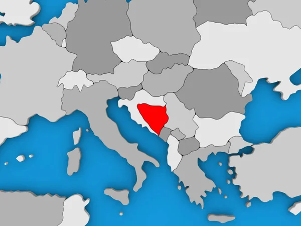Bosnien i rött på Globen — Stockfoto