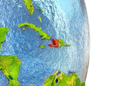 Haiti Dünya üzerindeki kırmızı