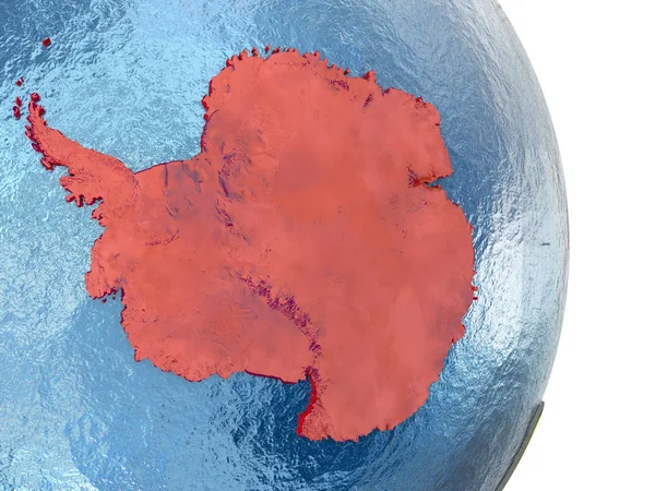 Ανταρκτική στο κόκκινο στη γη — Φωτογραφία Αρχείου