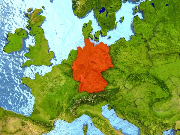 Германия в красном — стоковое фото