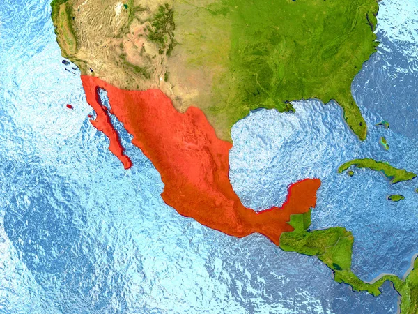 Мексика в червоний колір — стокове фото