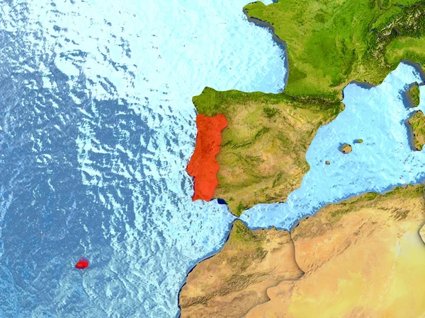 Portugalia w kolorze czerwonym — Zdjęcie stockowe