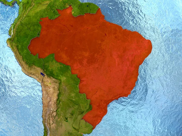 Brasil em vermelho — Fotografia de Stock