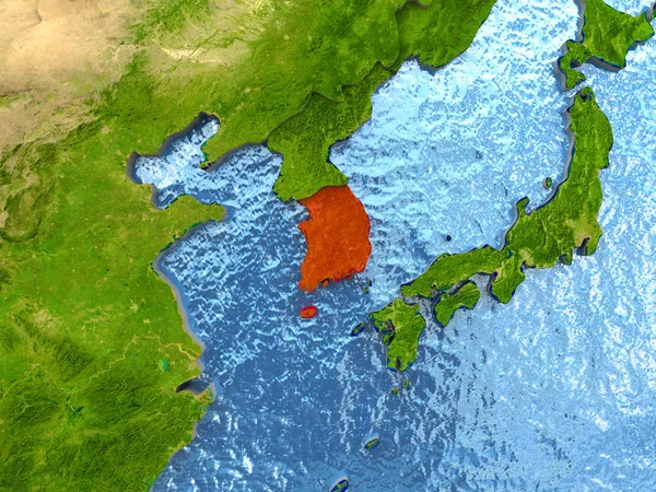Güney Kore kırmızı — Stok fotoğraf