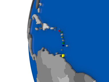 Caribbean küre üzerinde