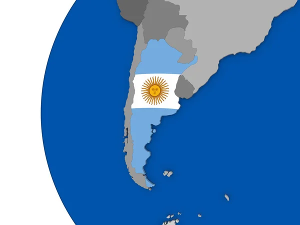 地球上的阿根廷 — 图库照片