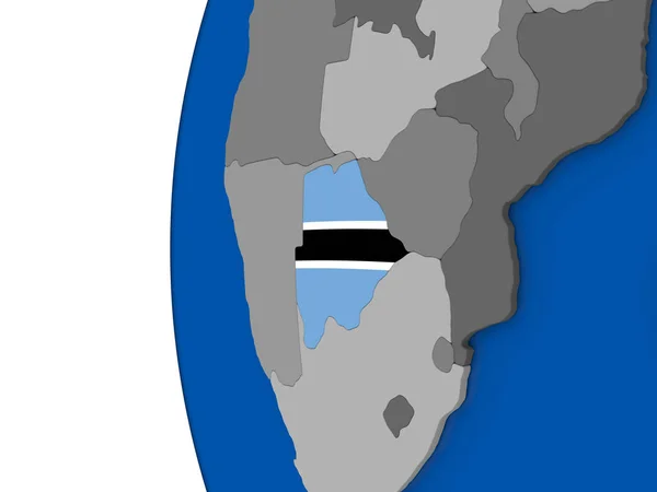 Botswana na świecie — Zdjęcie stockowe