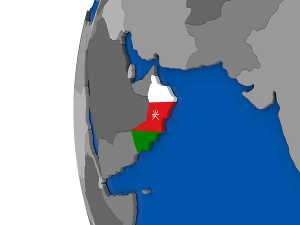 Omán en el mundo — Foto de Stock