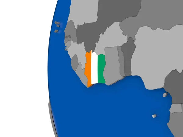 Costa de Marfil en el mundo — Foto de Stock