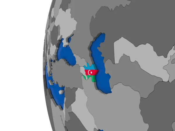 Azerbaijão no globo — Fotografia de Stock