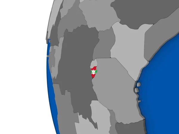 Burundi Globe — Stok fotoğraf