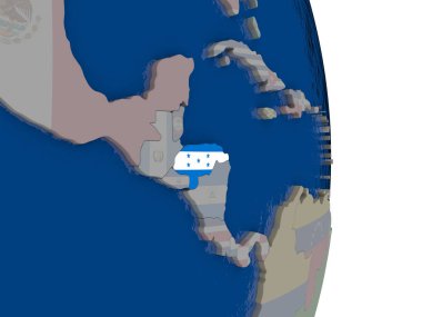 Honduras kendi bayrağı ile