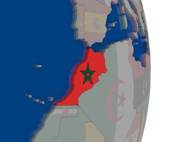 Fas ile kendi bayrağı