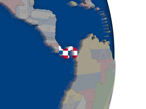 Панама со своим флагом — стоковое фото