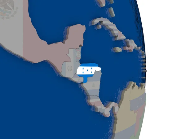 온두라스의 국기와 함께 — 스톡 사진