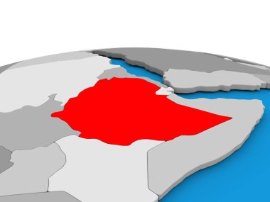 Küre kırmızı Etiyopya