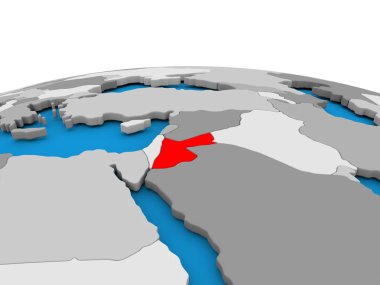 Jordan kırmızı küre üzerinde