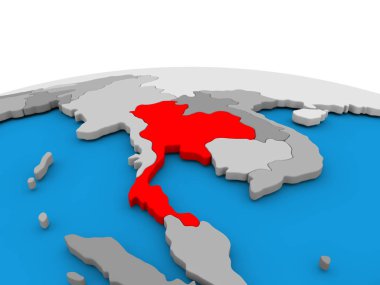 Tayland Kırmızı küre üzerinde