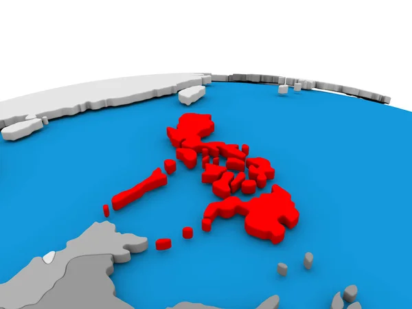 Філіппіни по всьому світу у червоному — стокове фото