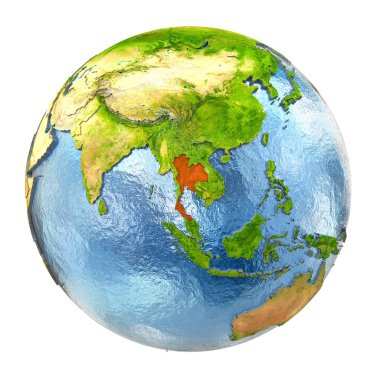 Tayland Kırmızı tam yeryüzünde
