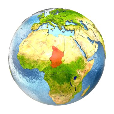 Chad tam dünya üzerindeki kırmızı